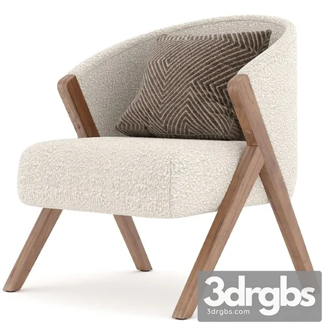 Zara home upholstered bouclé armchair 3dsmax Download