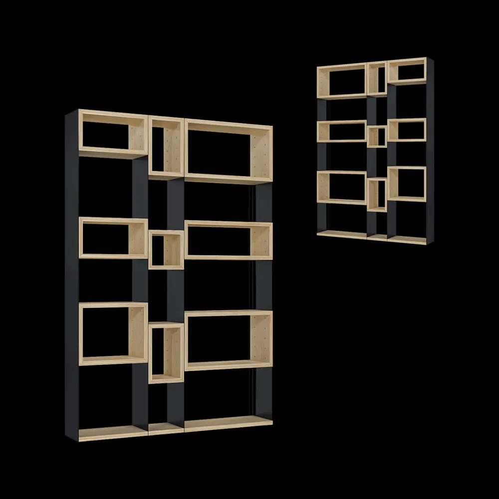 Zava – Bookshelf Concrete 3ds Max