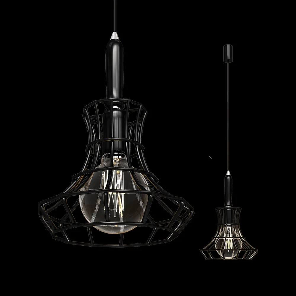 Zava – Ceiling lamp Lady Cage 3ds Max