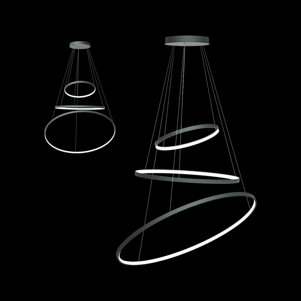Zava – Ceiling lamp RINGS ORIZZONTALE 3ds Max