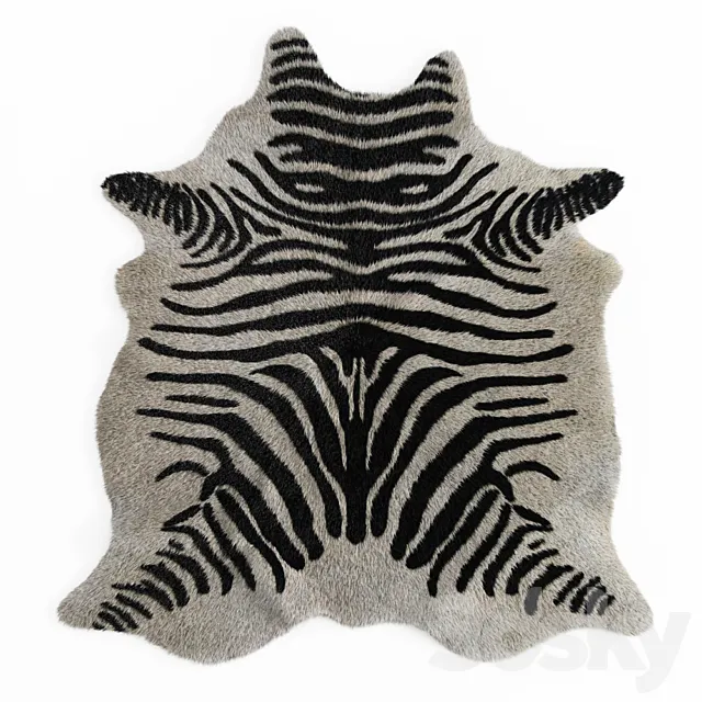 Zebra rug 02 3DS Max Model