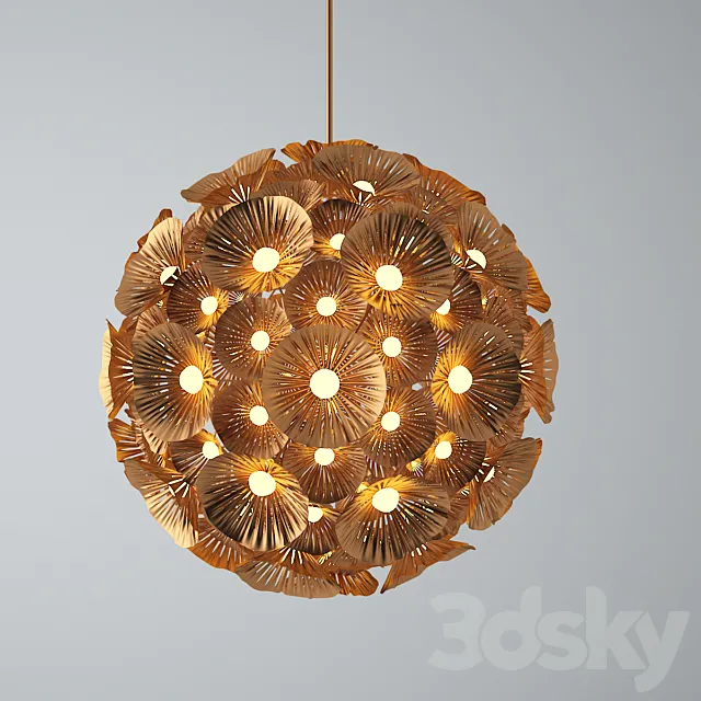 Zed Ceiling Lamp 06 3DS Max Model