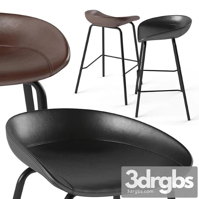 Zeil lowback kitchen bar and counter stool