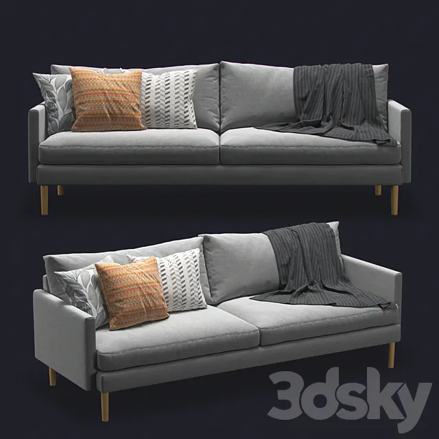 Zen 3-Seater Sofa 3DSMax File