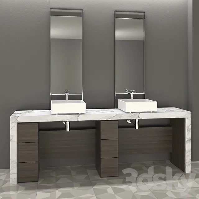 Zen Bathroom Furniture 3DSMax File