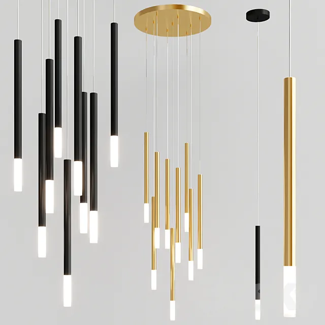 ZEN pendant light collection 3ds Max