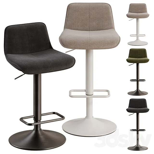 Zenda bar stool by Kave Home 3ds Max