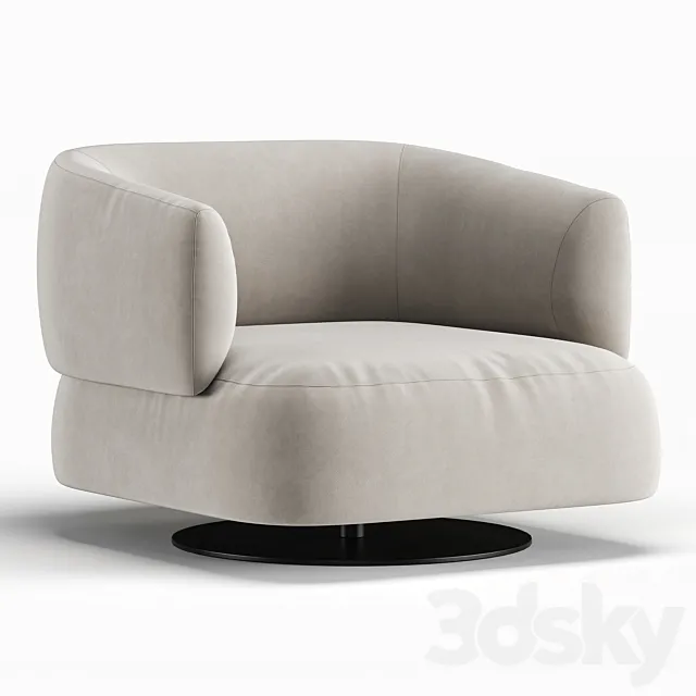 Zeppelin Armchair 3ds Max