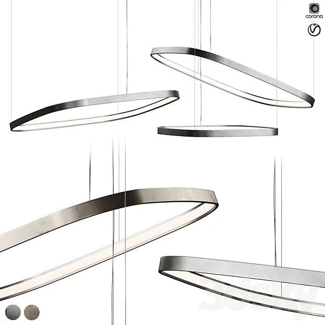 ZERO SQUARE LINE BY PANZERI 3DS Max Model