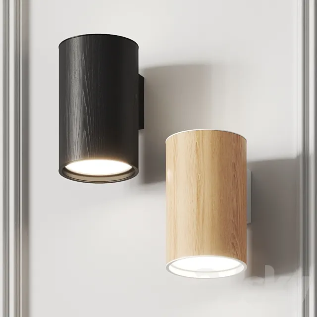 Zero Wood Wall Lamp 3DS Max Model