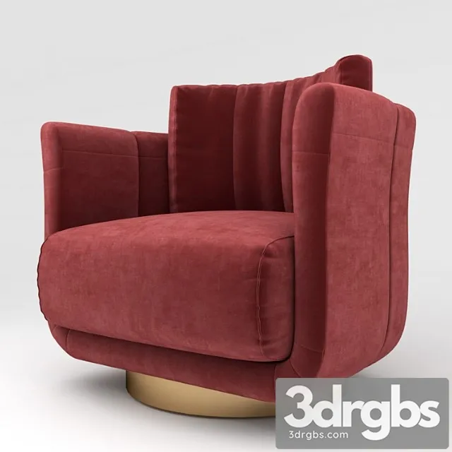 Zesthome red armchair 3dsmax Download