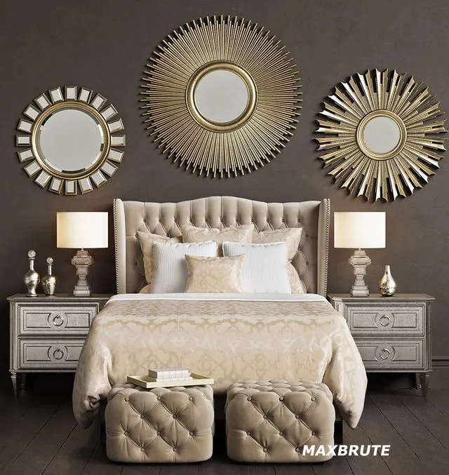 ZGallerie Jameson Bed 3dsMax Model