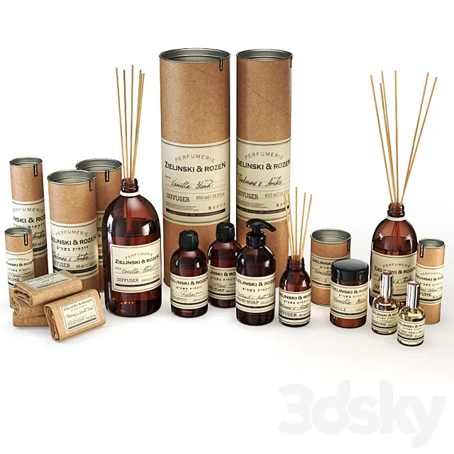 Zielinski & Rozen Decorative Set  #1 3ds Max