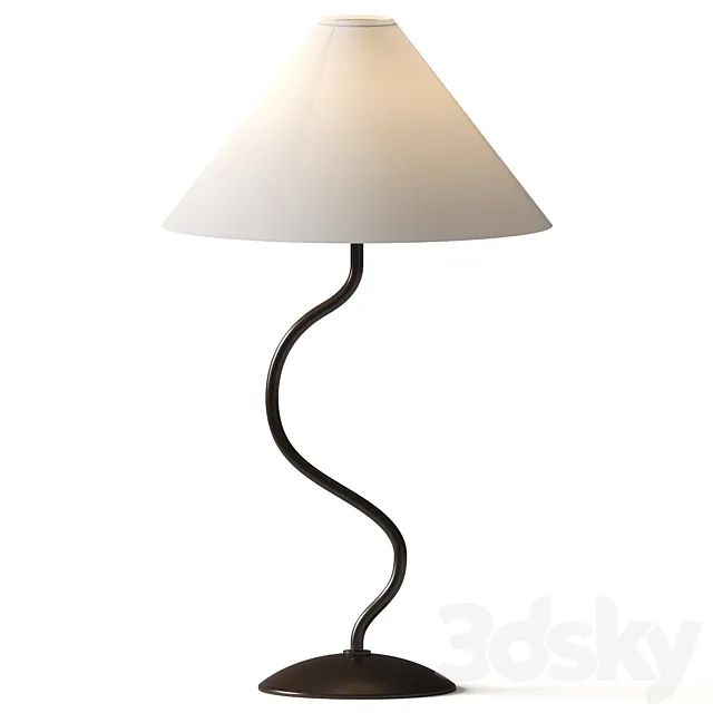 Zigzag Table Lamp – West Elm 3ds Max