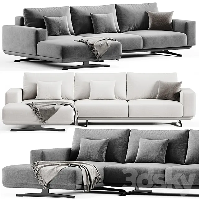 Zillis Corner Sofa By Skdesign 3DS Max Model