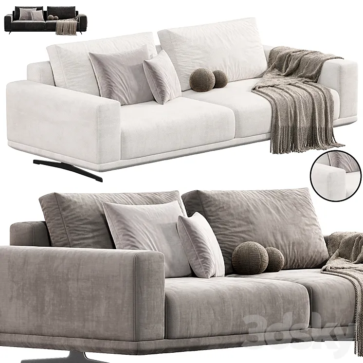 Zillis Sofa by skdesign sofas 3DS Max Model