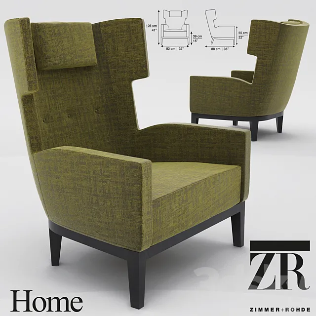 Zimmer + Rohde Home Armchair 3DSMax File