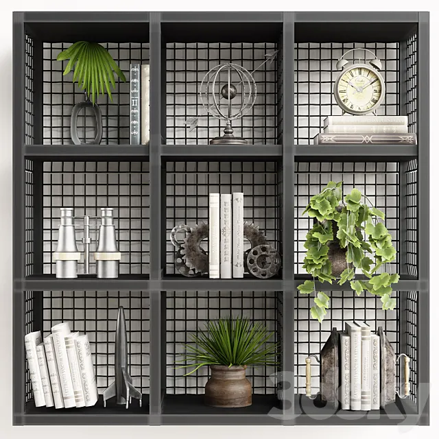 Zinc Restoration Hardware Shelf 3ds Max