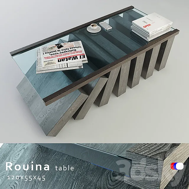 zini table 3DS Max Model