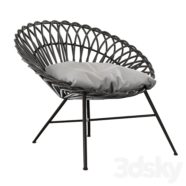Zinnia Occasional Chair 3DS Max Model