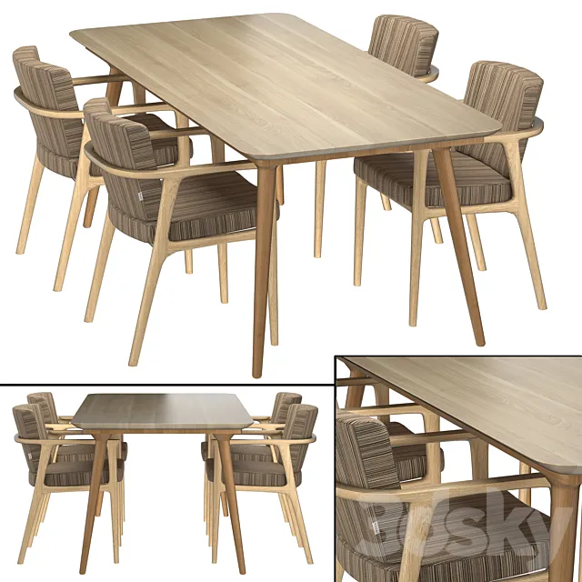 Zio Dining Table 3DSMax File