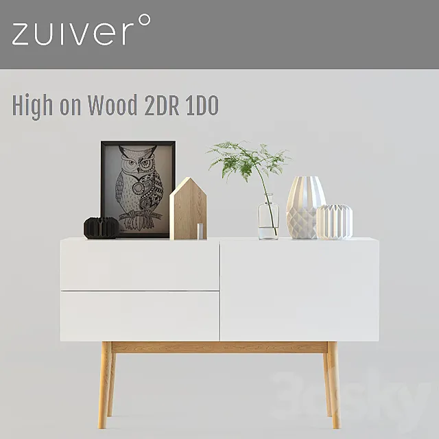 Zuiver _ High on Wood 2DR 1DO 3DSMax File