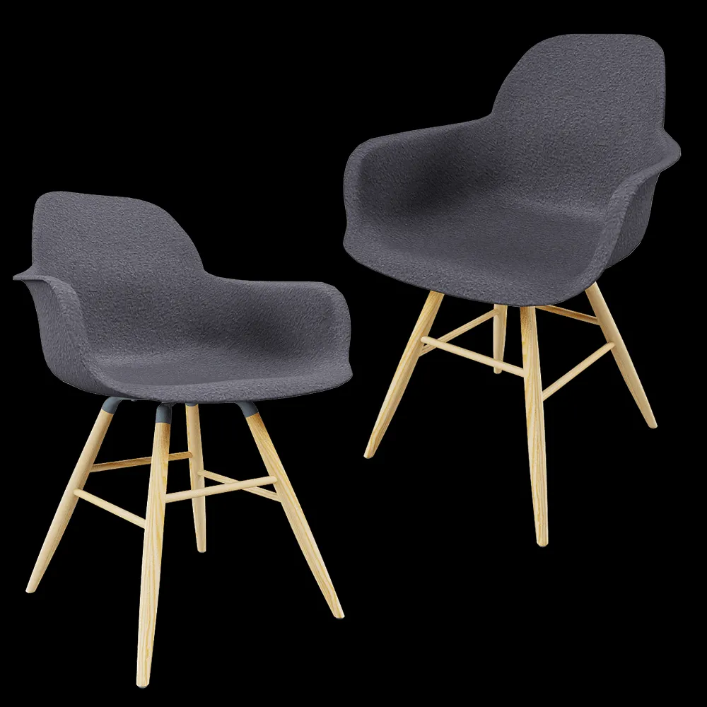 Zuiver Group   – Armchair Albert Kuip dark grey 3ds Max