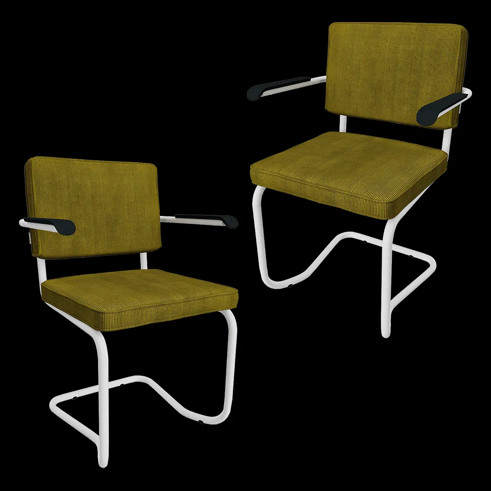 Zuiver Group   – Armchair Ridge Rib Kink green 3ds Max