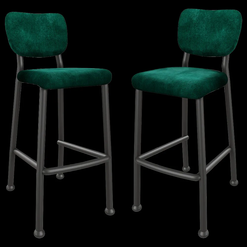 Zuiver Group   – Bar stool Benson green 3ds Max