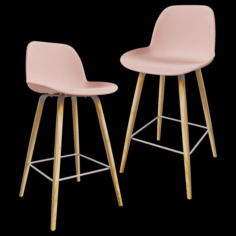 Zuiver Group   – Barstool Albert Kuip old pink 3ds Max