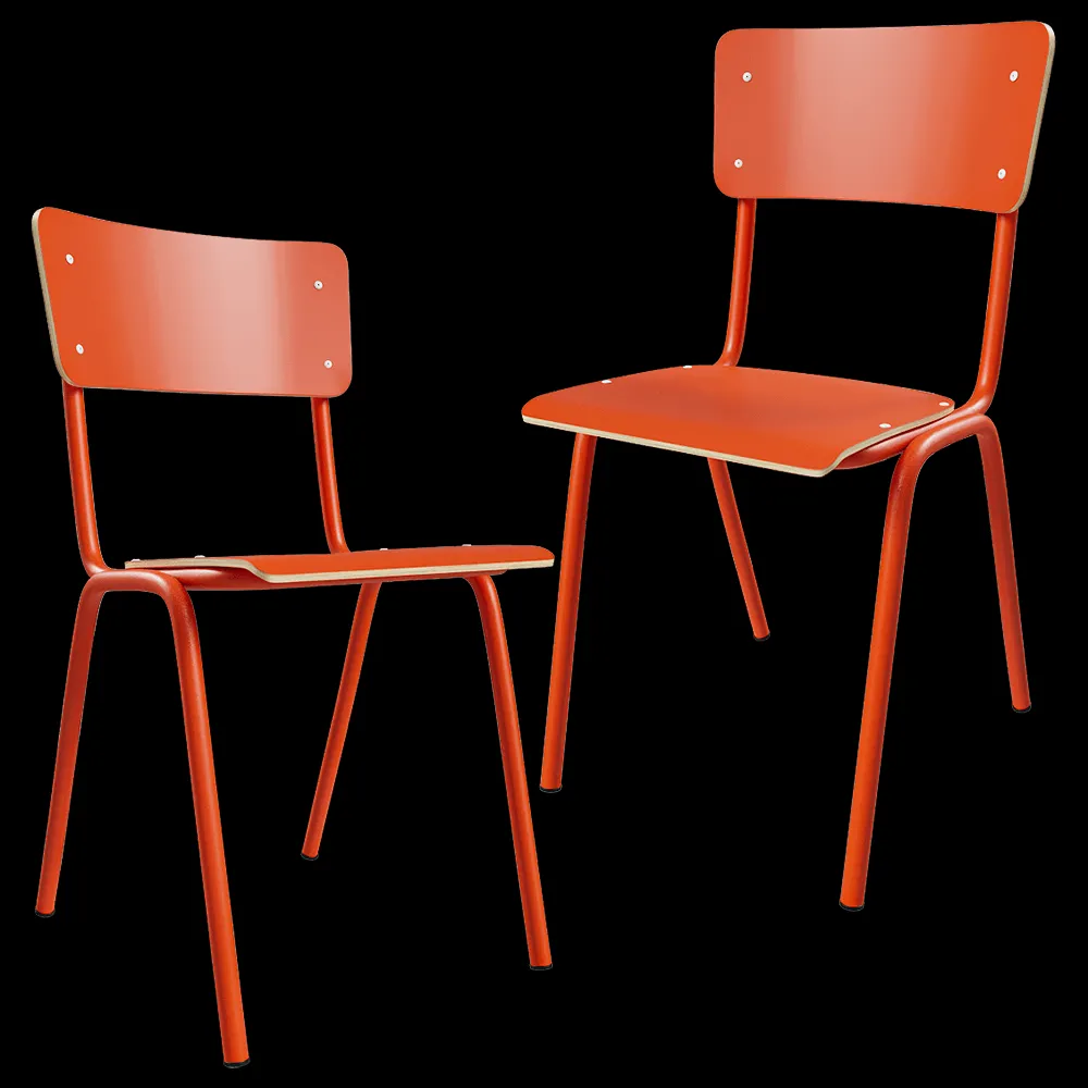 Zuiver Group   – Chair Back to School HPL orange 3ds Max