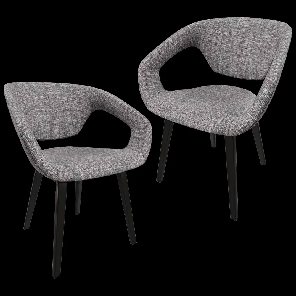 Zuiver Group   – Chair Flexback black grey 3ds Max