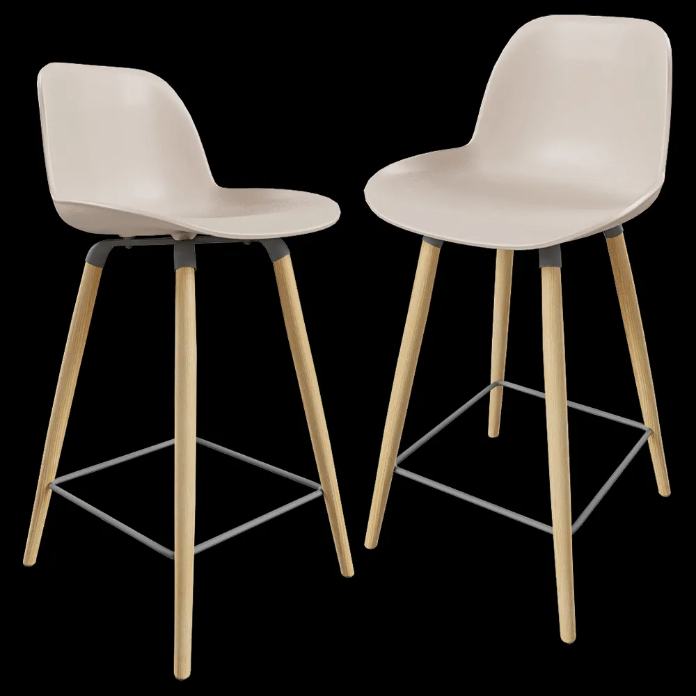 Zuiver Group   – Сounter stool Albert Kuip taupe 3ds Max