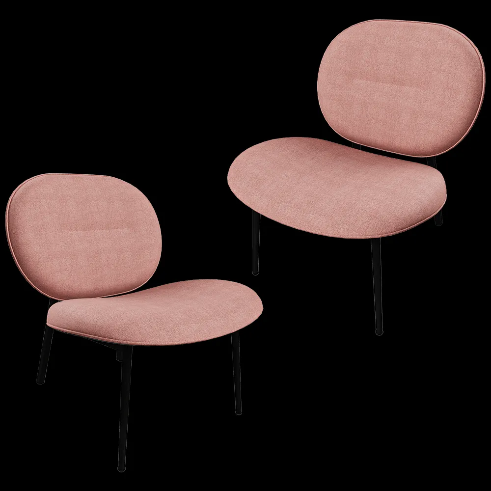 Zuiver Group   – Lounge chair Spike pink 3ds Max