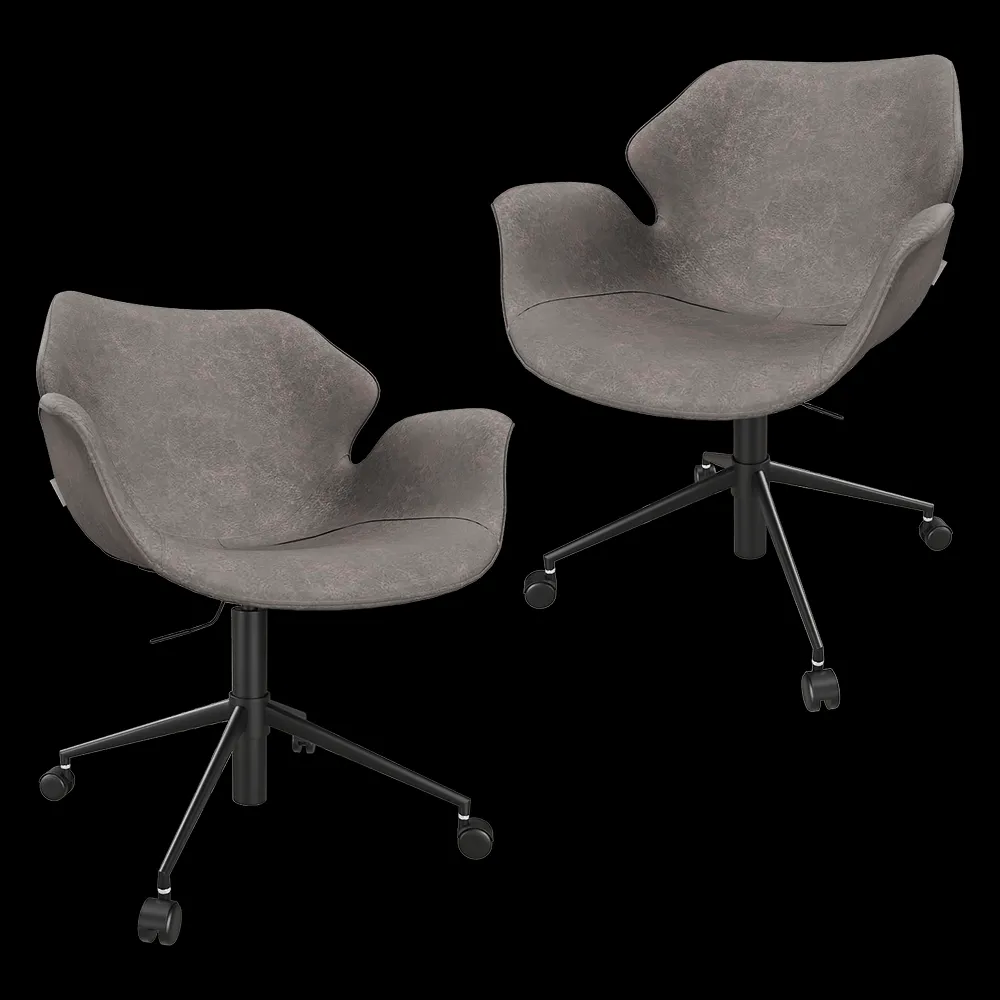 Zuiver Group   – Office chair Nikki All Black 3ds Max