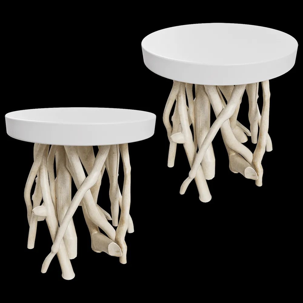 Zuiver Group   – Side table Cumi glossy white 3ds Max
