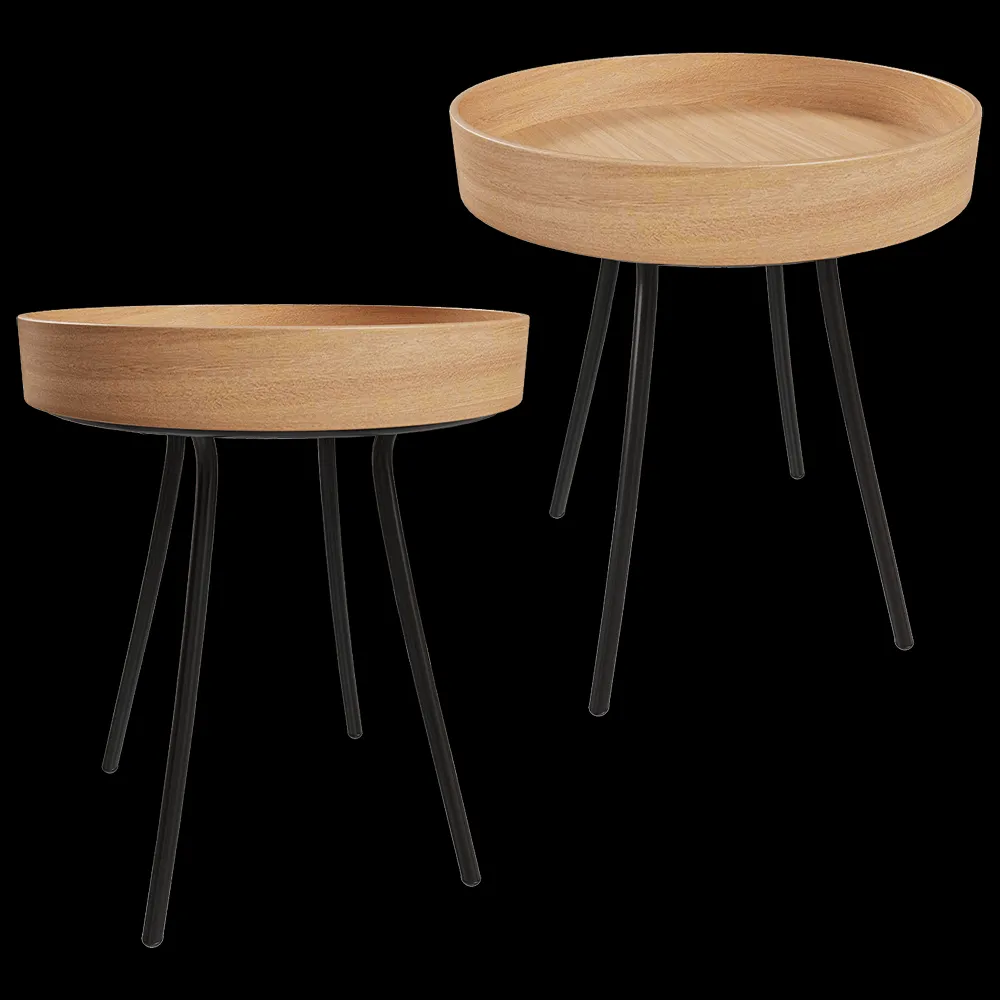 Zuiver Group   – Side table Oak Tray 3ds Max