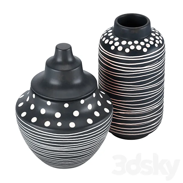 ZUO Modern Niger Vases 3ds Max