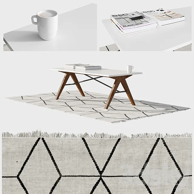 Zuo – Saints Coffee Table and Mum’s Pad 3DS Max Model