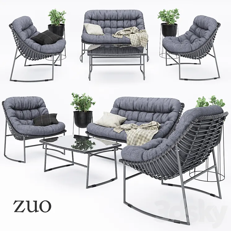 Zuo_outdoor_furniture 3DS Max Model