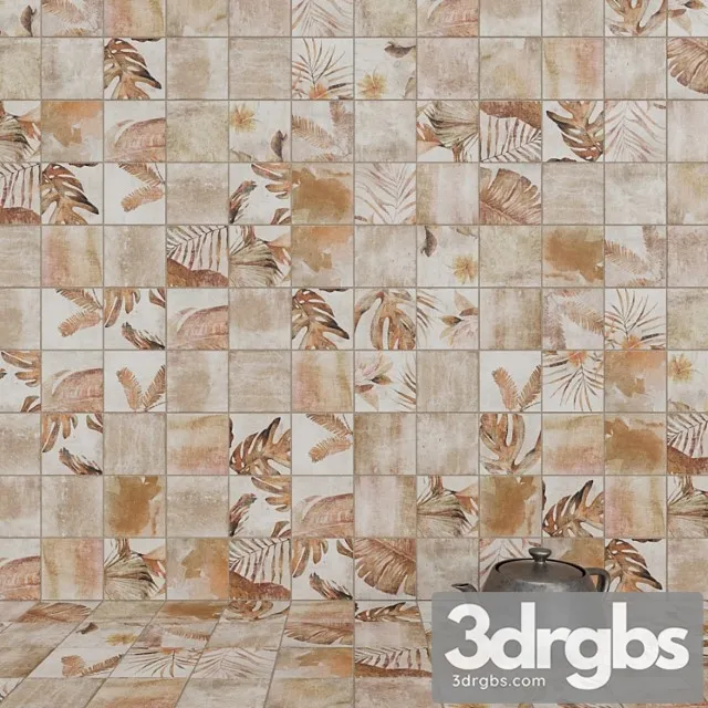 Zyx by colorker amazonia tropic cotto tile set