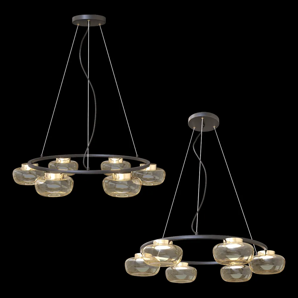 ZZOK – Chandelier Milosh tendence 0702CL-6BK 3ds Max