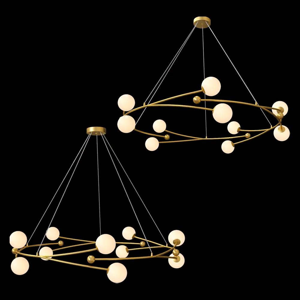 ZZOK – Chandelier Milosh tendence 0759CL-10GD 3ds Max