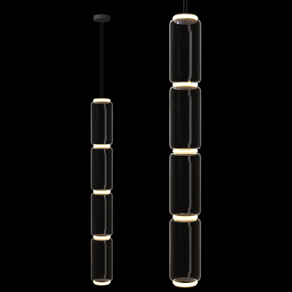 ZZOK – Pendant lamp Milosh tendence 0749PL/C-4BK 3ds Max