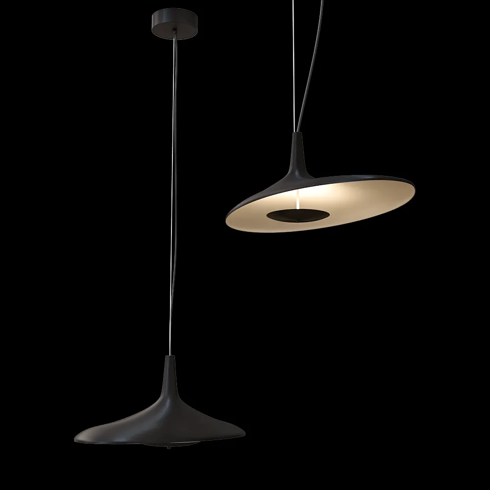 ZZOK – Pendant lamp Milosh trend 0827PL-60BK 3ds Max